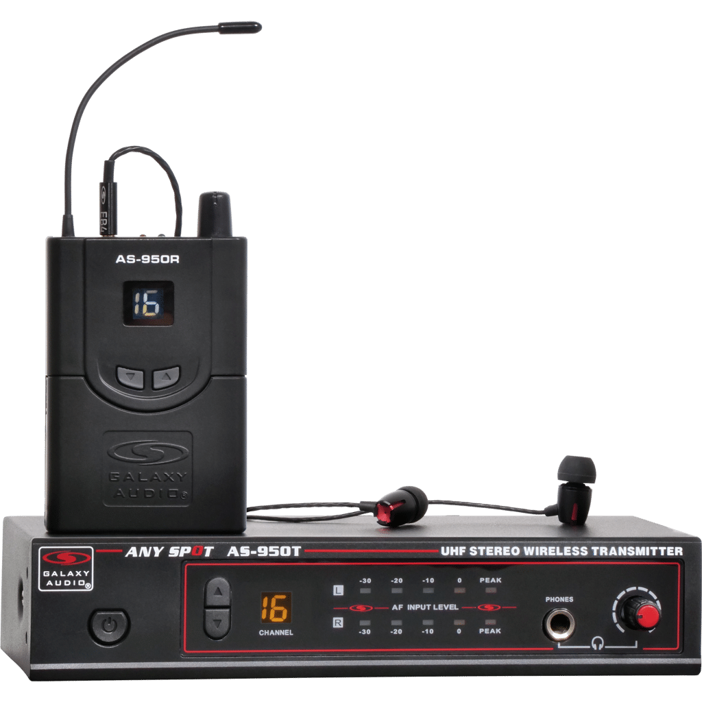 Galaxy Audio AS-950N — 16 Channel Stereo Wireless Personal In-Ear Monitor System​