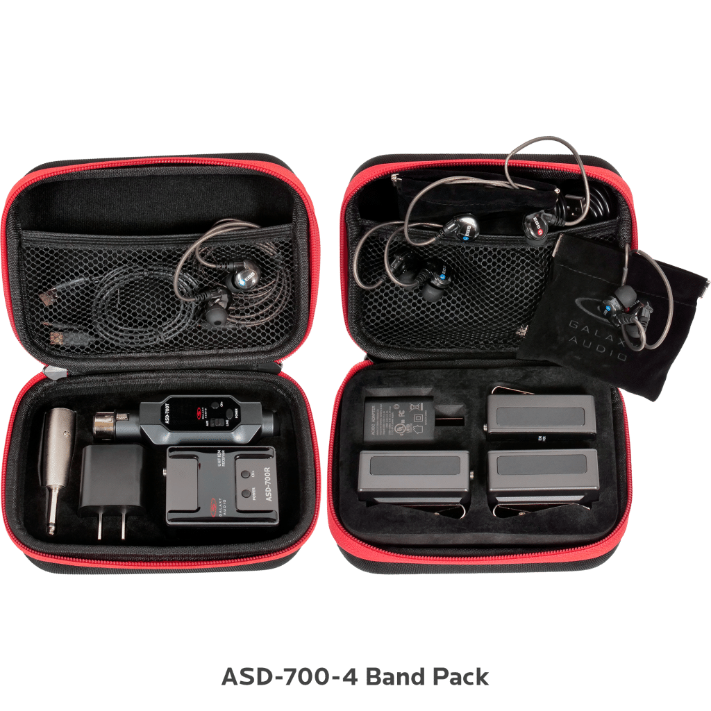 Galaxy Audio ASD-700-4B6 — DIGITAL UHF Plug & Play Wireless In-Ear Monitor System