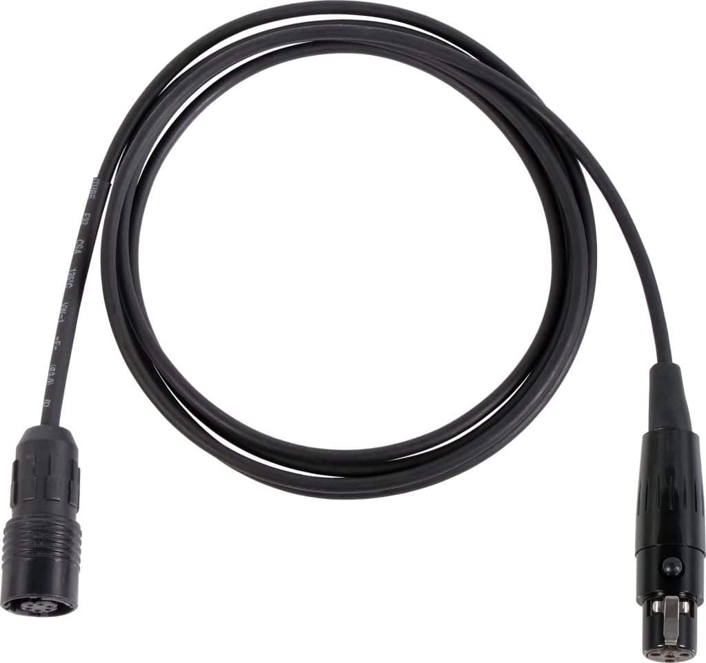 Galaxy Audio CBL2OSHUBK Cable – For H2O7 Wireless Headset Mic Cable for Shure® systems