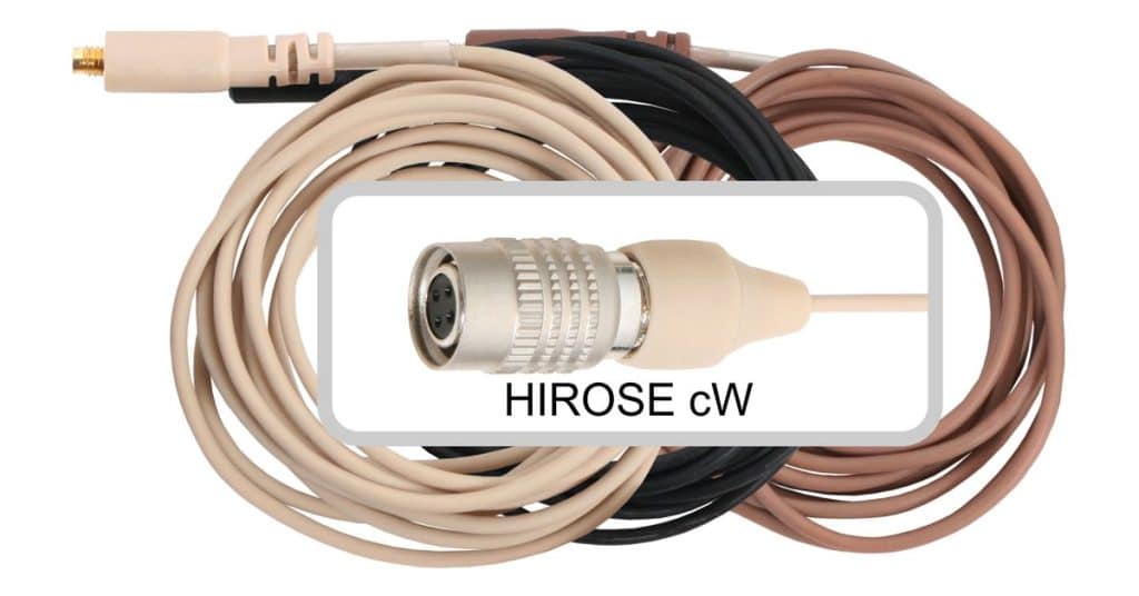 Galaxy Audio CBLATBG — Wireless Headset Mic Cable for Audio-Technica® systems (Generation 1 HIROSE cW 4 pin connector)