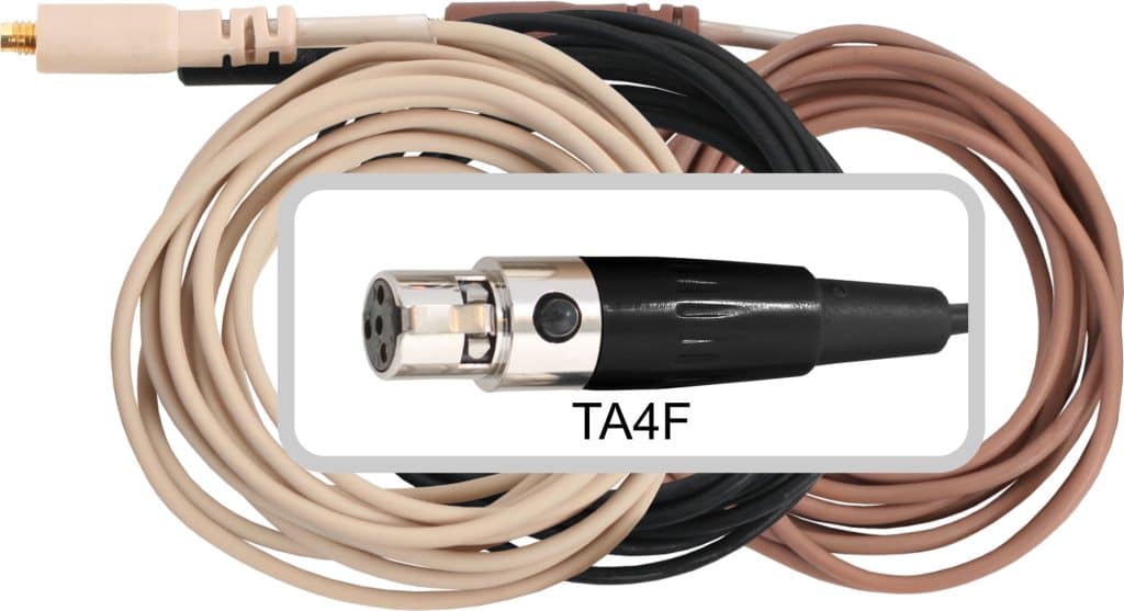 Galaxy Audio CBLSHUBK — Wireless Headset Mic Cable for Shure® (TA4F Connector)