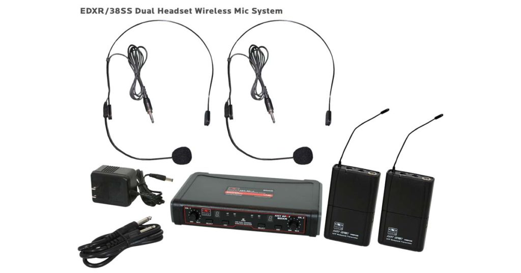Galaxy Audio EDXR/38SSN — Professional Dual Channel Wireless Mic System (UHF)- DISCONTINUED