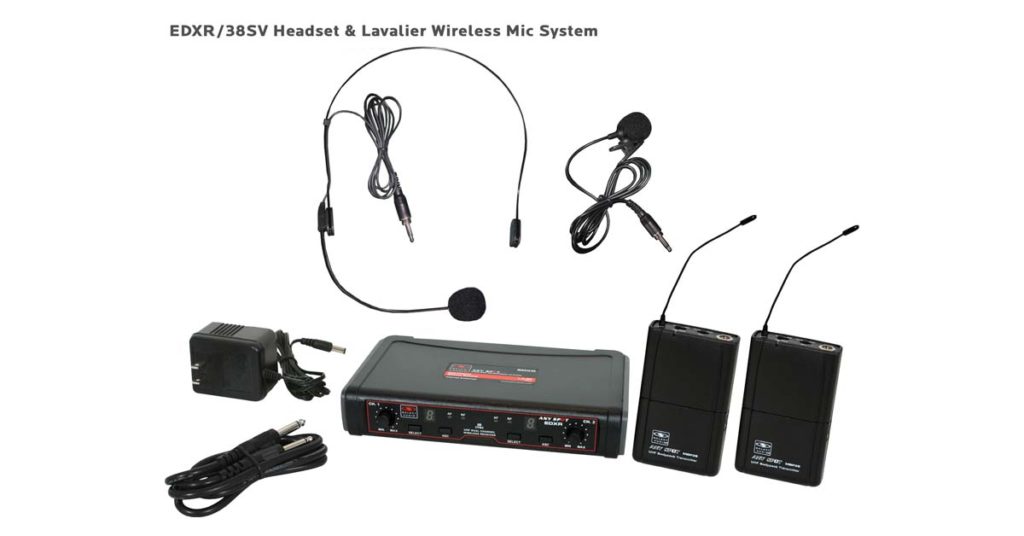 Galaxy Audio EDXR/38SVN — Professional Dual Channel Wireless Mic System (UHF)- DISCONTINUED
