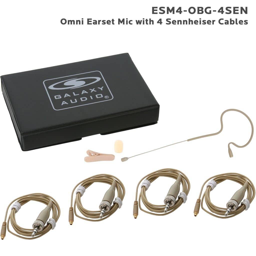Galaxy Audio ESM4-OBG-4SEN — Economical Single Ear Headset Microphone
