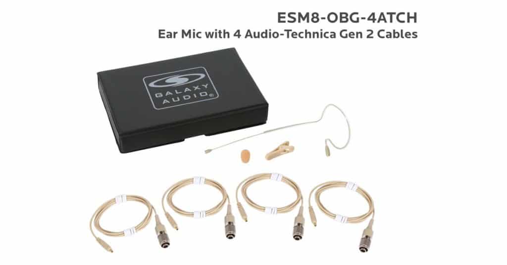 Galaxy Audio ESM8-OBG-4ATCH — Nearly Invisible Single Ear Headset