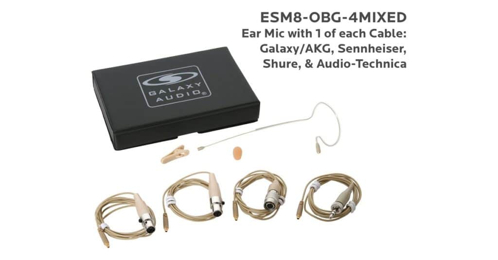 Galaxy Audio ESM8-OBG-4MIXED — Nearly Invisible Single Ear Headset