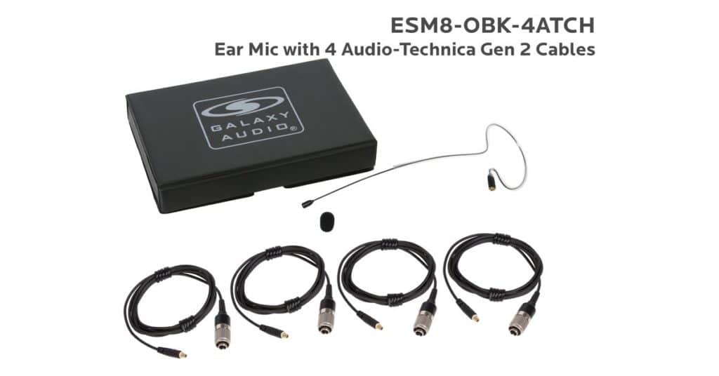 Galaxy Audio ESM8-OBK-4ATCH — Nearly Invisible Single Ear Headset