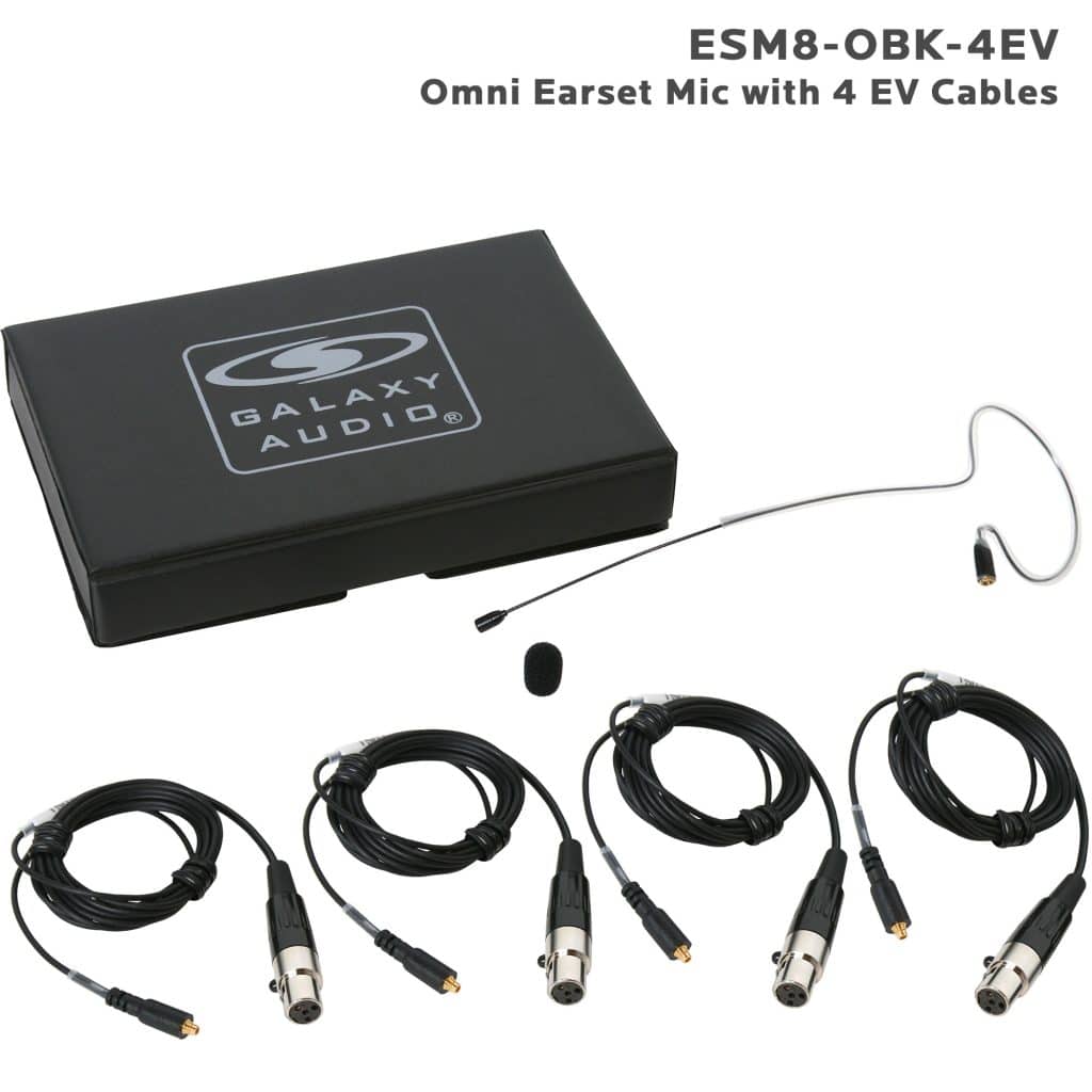 Galaxy Audio ESM8-OBK-4EV — Nearly Invisible Single Ear Headset