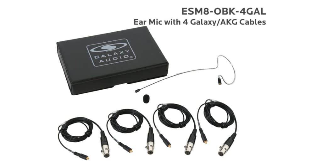 Galaxy Audio ESM8-OBK-4GAL — Nearly Invisible Single Ear Headset