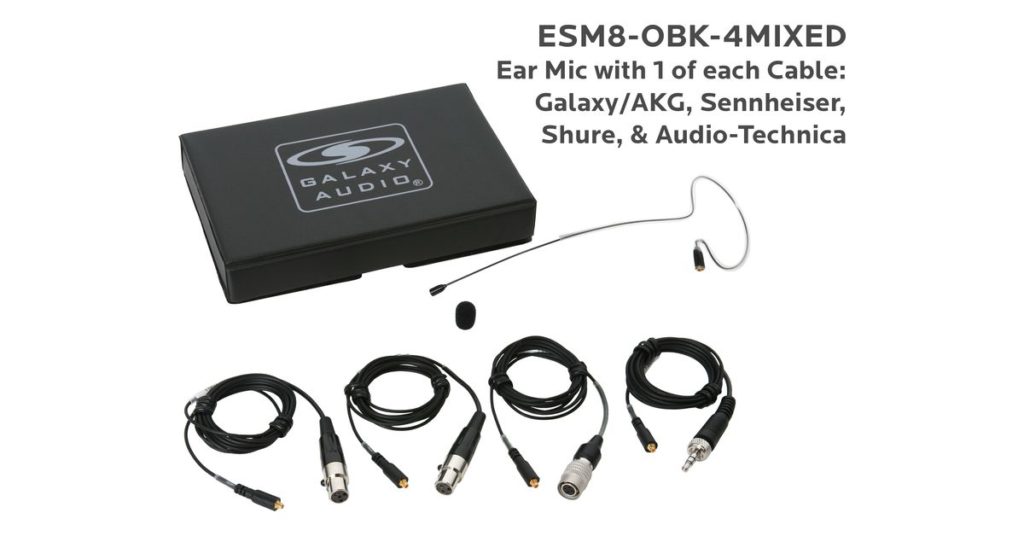 Galaxy Audio ESM8-OBK-4MIXED — Nearly Invisible Single Ear Headset