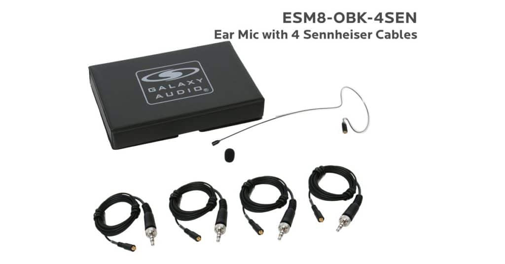 Galaxy Audio ESM8-OBK-4SEN — Nearly Invisible Single Ear Headset
