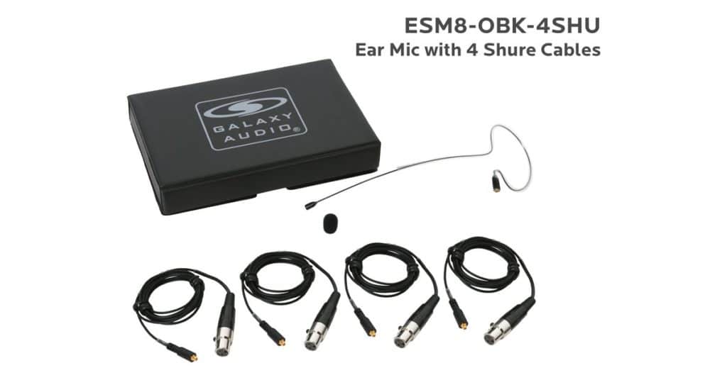 Galaxy Audio ESM8-OBK-4SHU — Nearly Invisible Single Ear Headset
