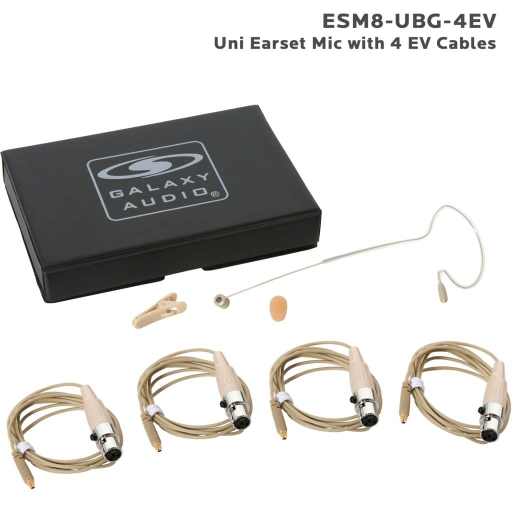 Galaxy Audio ESM8-UBG-4EV — Nearly Invisible Single Ear Headset