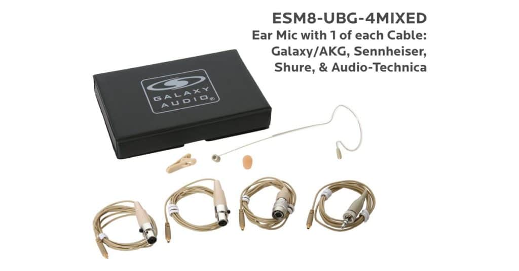 Galaxy Audio ESM8-UBG-4MIXED — Nearly Invisible Single Ear Headset