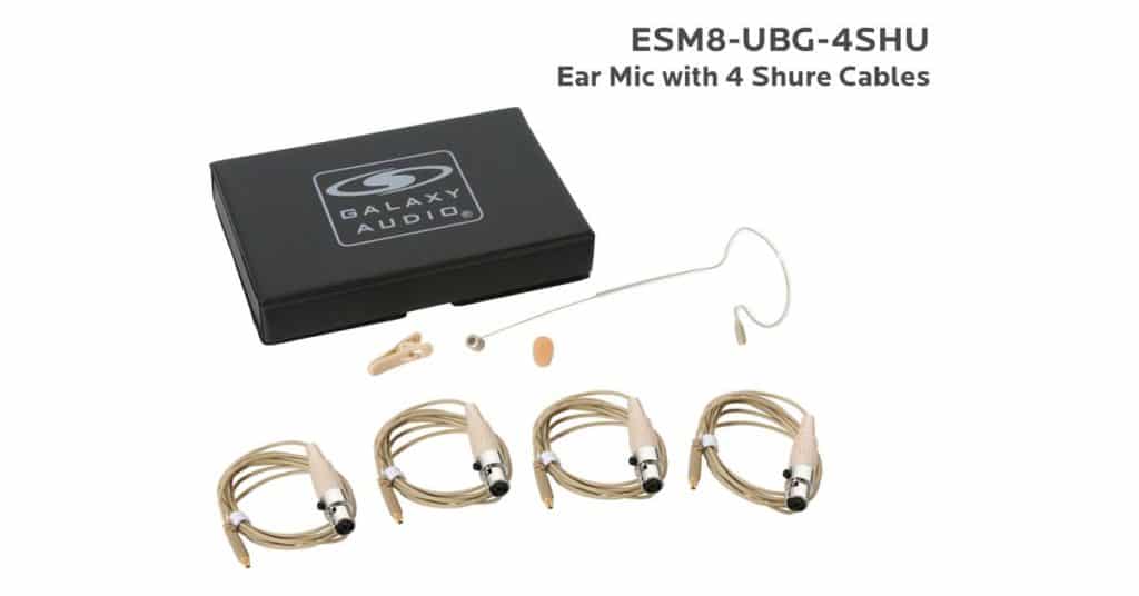 Galaxy Audio ESM8-UBG-4SHU — Nearly Invisible Single Ear Headset