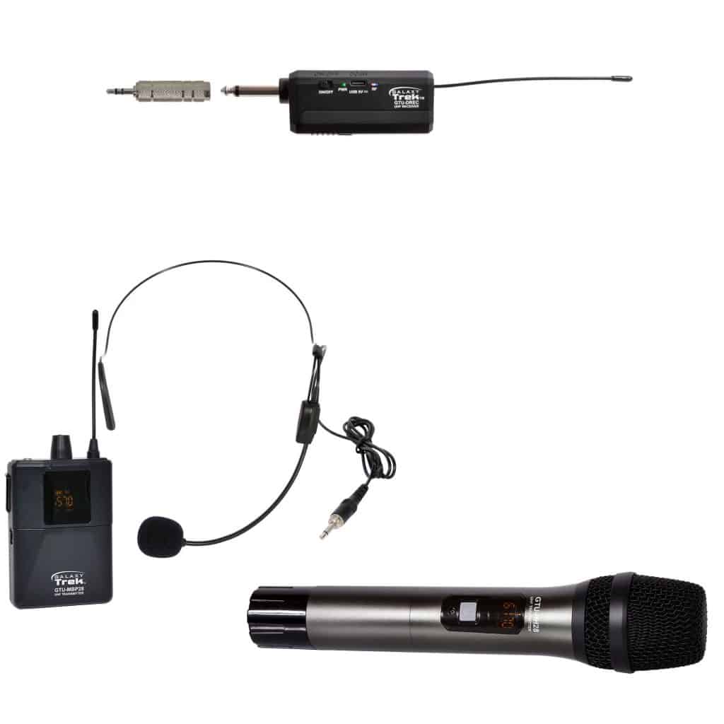 Galaxy Audio GTU-SHP6AB — Galaxy Trek Compact UHF Dual Channel Wireless Mic​