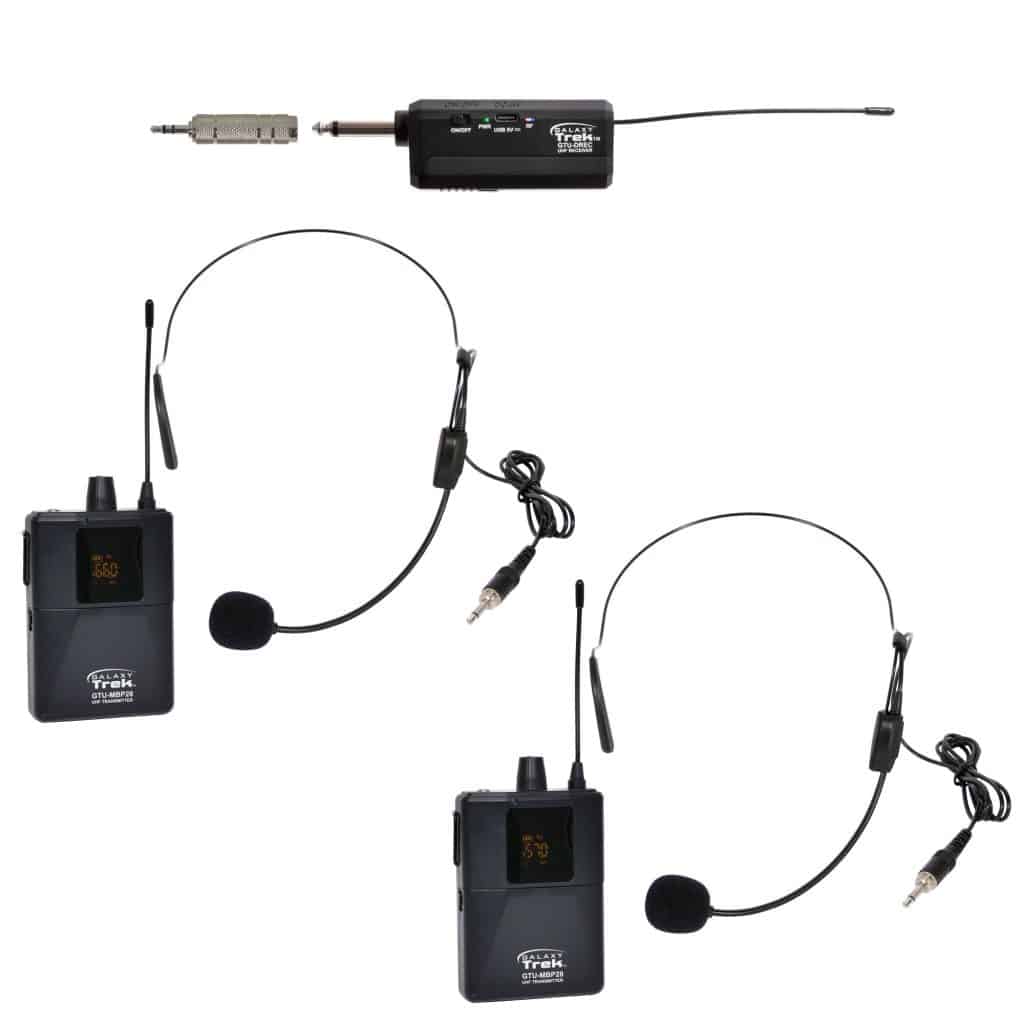 Galaxy Audio GTU-SSP5AB — Galaxy Trek Compact UHF Dual Channel Wireless Mic​