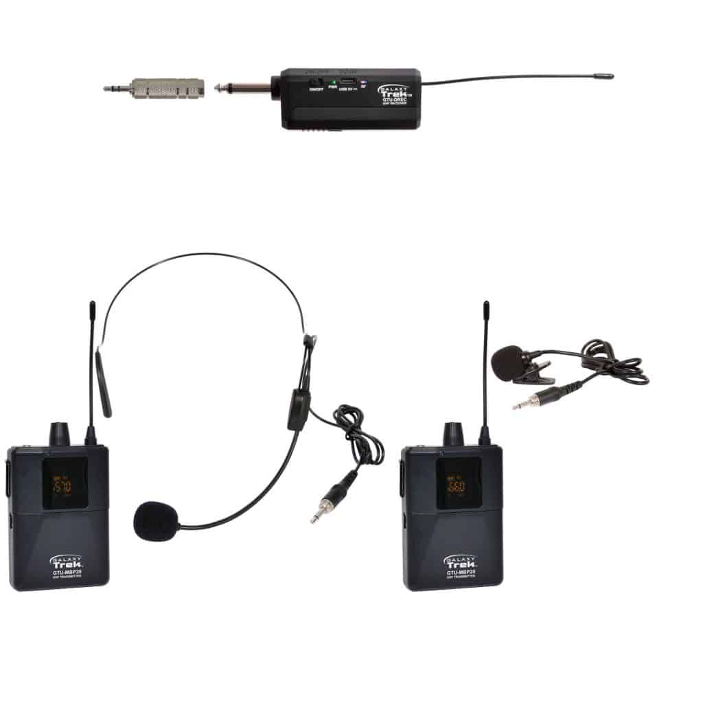 Galaxy Audio GTU-SVP5AB — Galaxy Trek Compact UHF Dual Channel Wireless Mic​