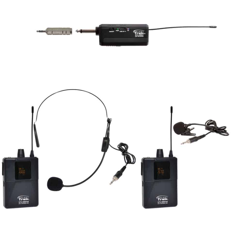 Galaxy Audio GTU-VSP6AB — Galaxy Trek Compact UHF Dual Channel Wireless Mic​