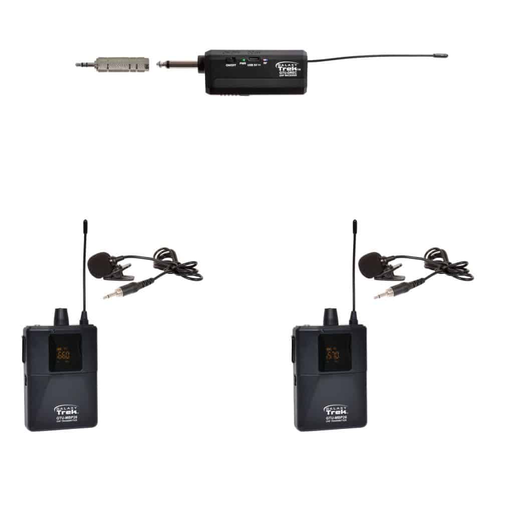 Galaxy Audio GTU-VVP5AB — Galaxy Trek Compact UHF Dual Channel Wireless Mic​