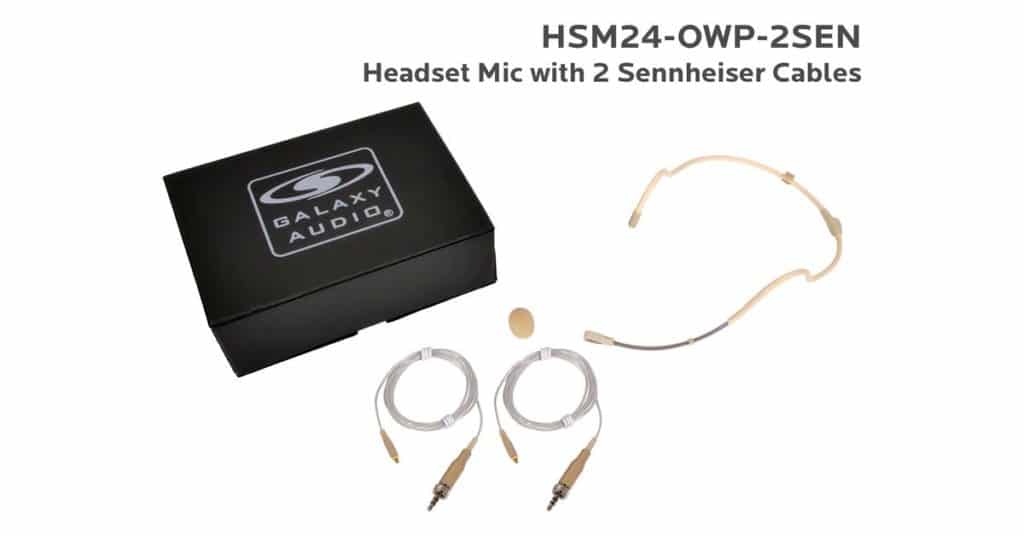 Galaxy Audio HSM24-OWP-2SEN — Waterproof Dual Ear Headset Mic