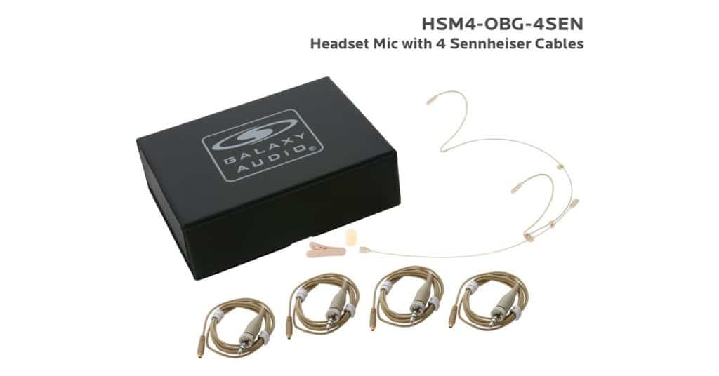 Galaxy Audio HSM4-OBG-4SEN — Economical Dual Ear Headset Mic