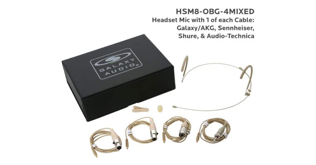 Galaxy Audio HSM8-OBG-4MIXED — Inconspicuous Dual Ear Headset Mic