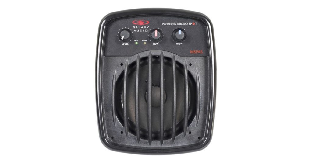 Galaxy Audio MSPA5 Micro Spot – Powered 100-Watt Personal Vocal Monitor with EQ