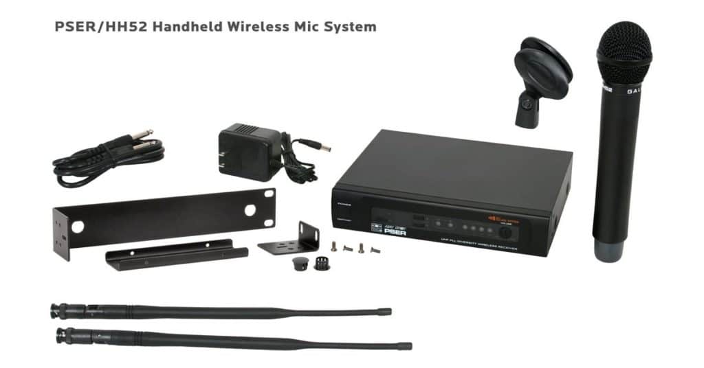 Galaxy Audio PSER/HH52D — Economical 16 Channel Rackable Wireless Handheld, Headset or Lavalier Mic System (UHF)- DISCONTINUED