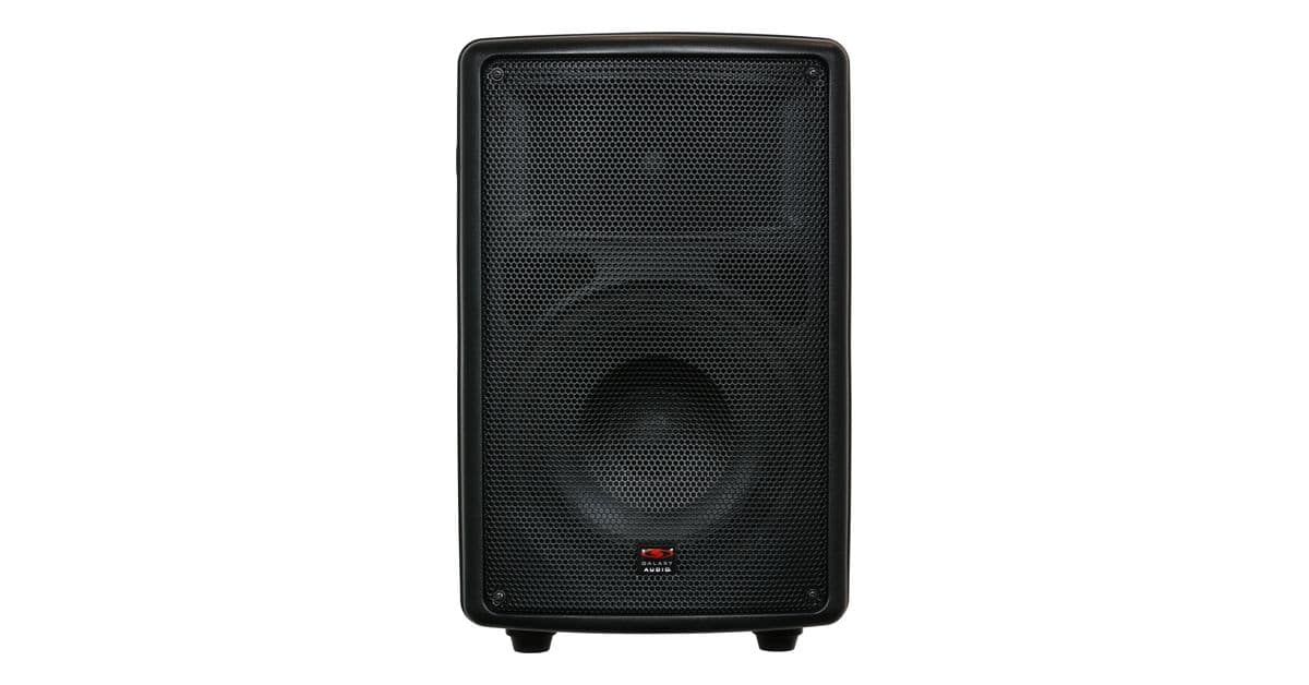 Galaxy Audio Traveler Quest 8X 2-Way portable, lightweight, battery-powered PA Speaker System with Bluetooth or USB medi