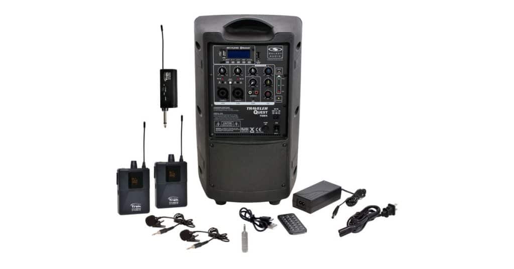 Galaxy Audio TQ8X-GTU-VVP5AB — Traveler Quest 8X Economical Portable Rechargeable PA Speaker System