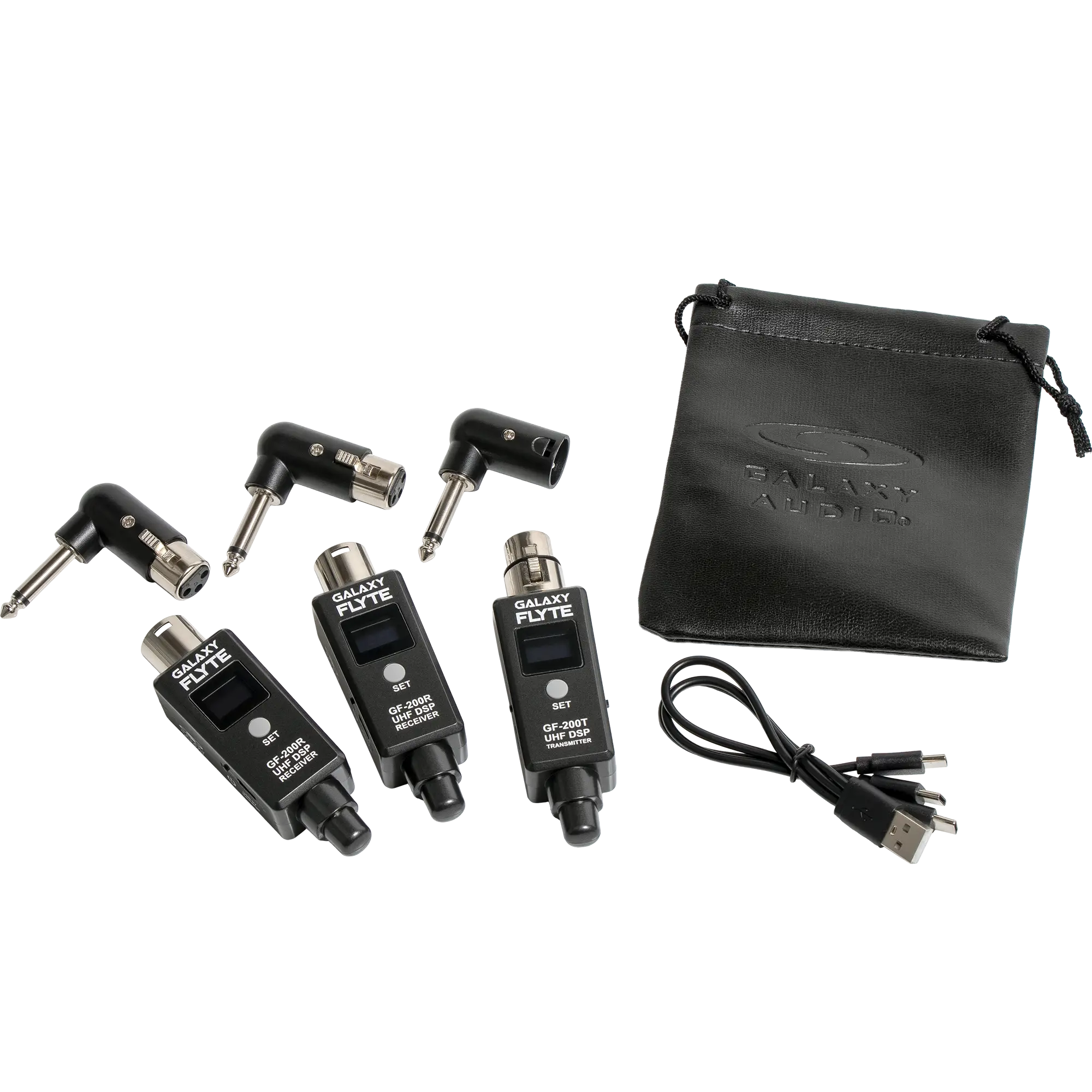 Galaxy Audio GF-200-2B — Turn Your Existing XLR Microphones or Powered Speakers Wireless with the Galaxy FLYTE