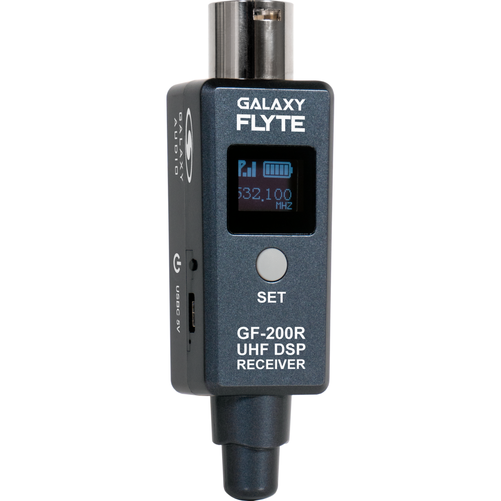 Galaxy Audio GF-200RA — Turn Your Existing XLR Microphones or Powered Speakers Wireless with the Galaxy FLYTE