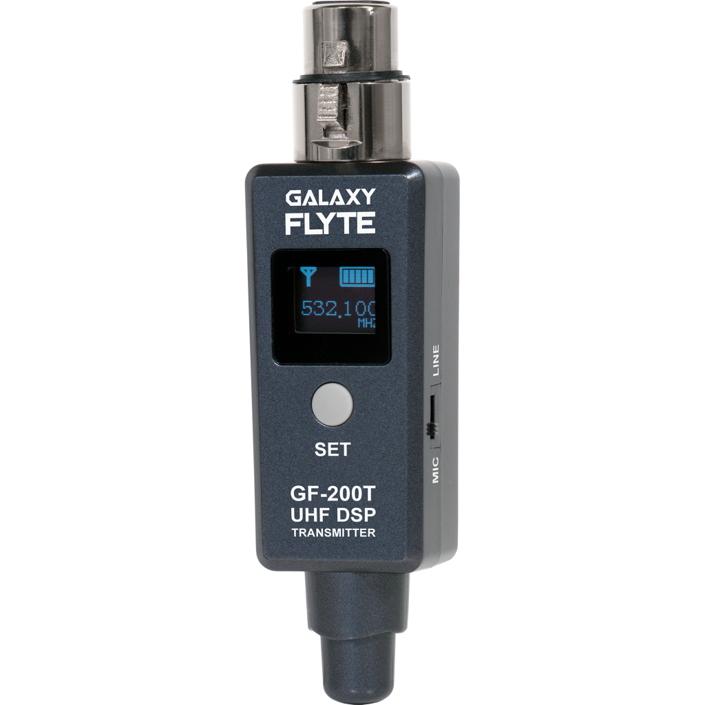Galaxy Audio GF-200TB — Turn Your Existing XLR Microphones or Powered Speakers Wireless with the Galaxy FLYTE