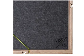 Sessiondesk SBX core Acoustic Panel - 90s Black gallery 1