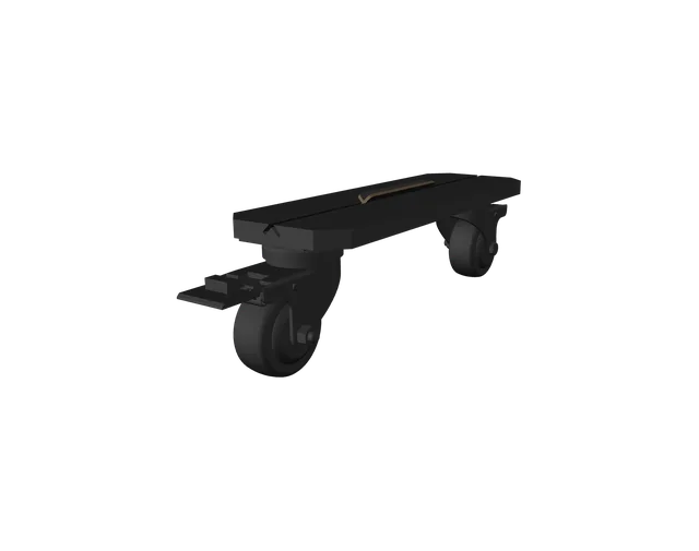 Sessiondesk SBX feet with wheels (Set) - 90s Black