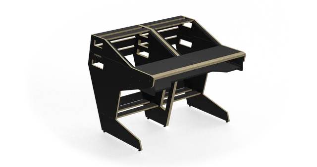 Sessiondesk QUINTAV 2.0 Studio Desk with KEY small Keyboard Drawer - 90s Black