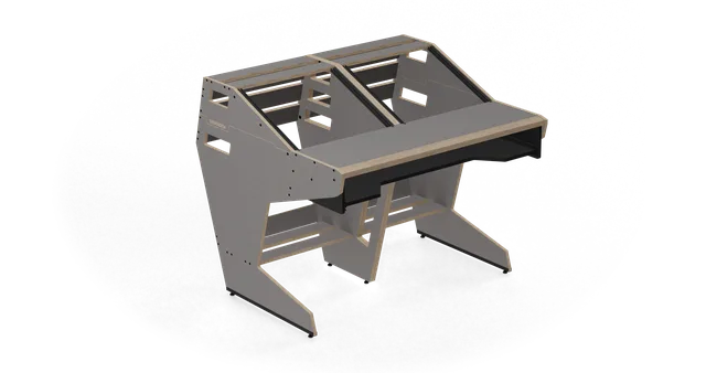 Sessiondesk QUINTAV 2.0 Studio Desk with KEY small Keyboard Drawer - 80s Grey