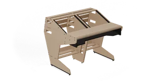 Sessiondesk QUINTAV 2.0 Studio Desk with KEY small Keyboard Drawer - 100% Birch
