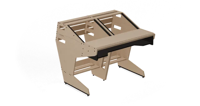 Sessiondesk QUINTAV 2.0 Studio Desk with KEY small Keyboard Drawer - 100% Birch