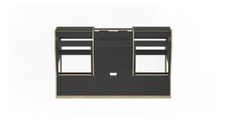 Sessiondesk OKTAV 2.0 Studio Desk - 90s Black gallery 1