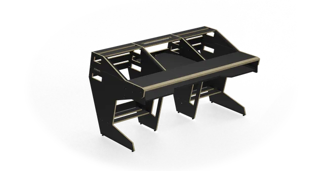 Sessiondesk OKTAV 2.0 Studio Desk with KEY big Keyboard Drawer - 90s Black