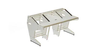Sessiondesk OKTAV 2.0 Studio Desk - 70s White