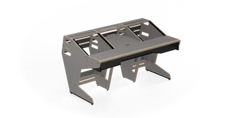 Sessiondesk OKTAV 2.0 Studio Desk with KEY big Keyboard Drawer - 80s Grey