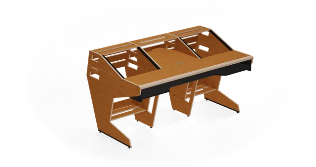 Sessiondesk OKTAV 2.0 Studio Desk with KEY big Keyboard Drawer - 60s Brown