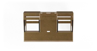 Sessiondesk OKTAV 2.0 Studio Desk with KEY big Keyboard Drawer - 50s Brown gallery 2