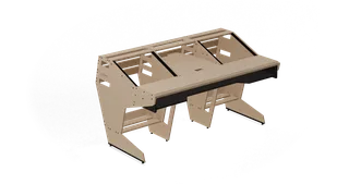Sessiondesk OKTAV 2.0 Studio Desk with KEY big Keyboard Drawer - 100% Birch