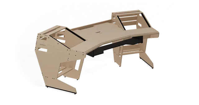 Sessiondesk GUSTAV 2.0 Studio Desk with KEY medium Keyboard Drawer - 100% Birch