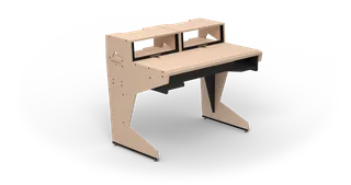 Sessiondesk HOME small 2.0 Studio Desk with RACKS with KEY - 100% Birch